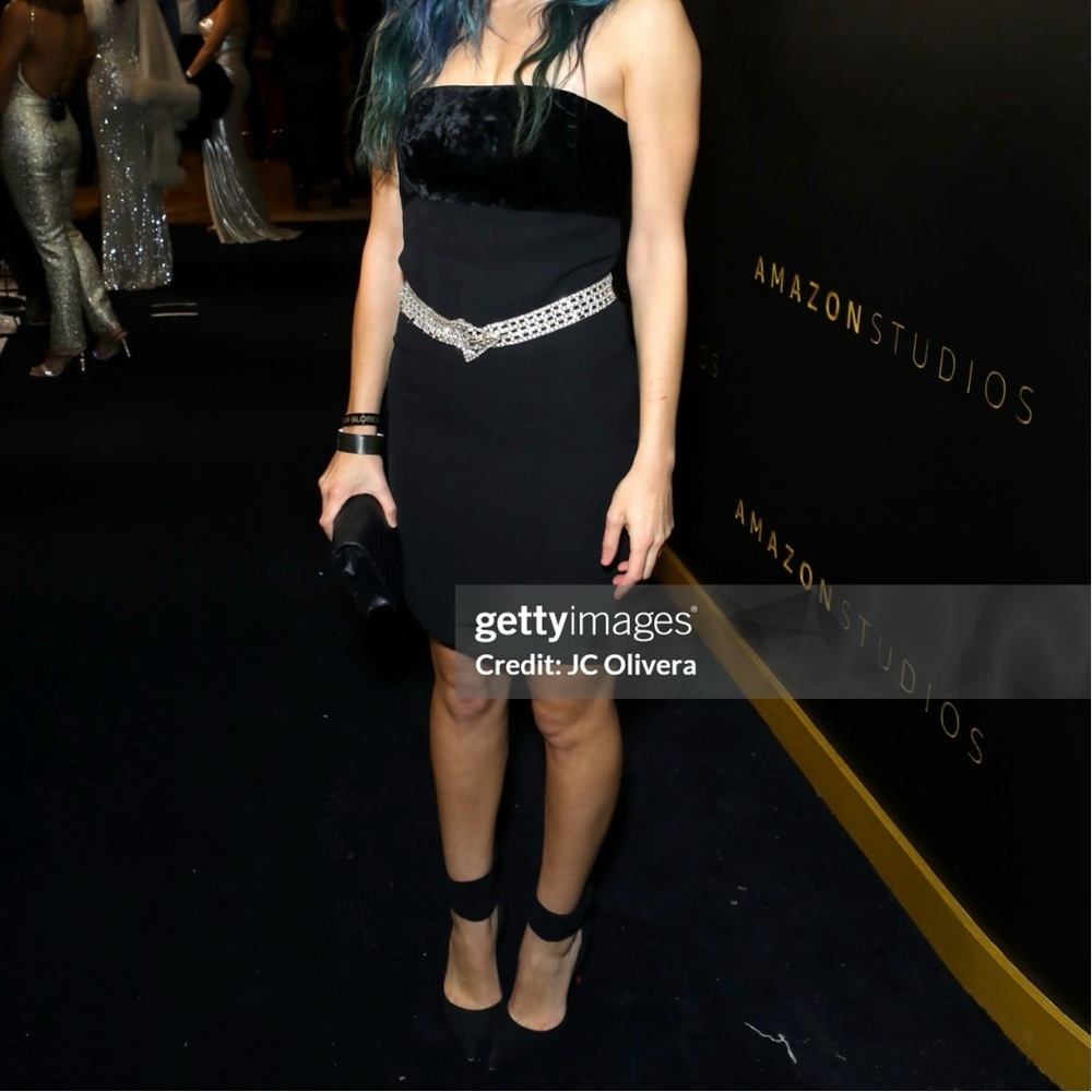 Strapless|Gianni Versace|Black|Fourreau Bustier Dress|Size:38